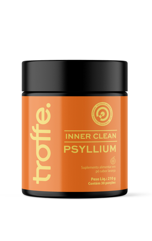Troffe Inner Clean Psyllium Suplemento de Fibras | Equilíbrio Intestinal e Regularidade
